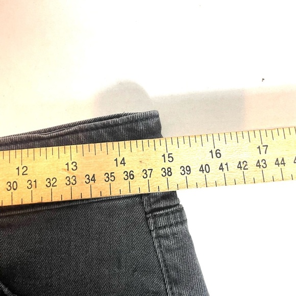 Wild Fable Black Distressed Denim Mini Skirt Edgy Y2K Size 10 - Picture 7 of 9